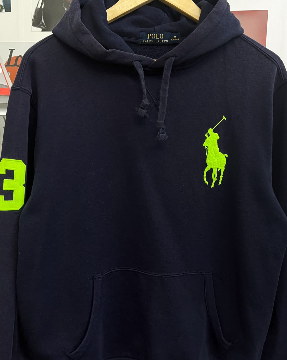 폴로 빅포니 네이비 후드티 상품이미지6