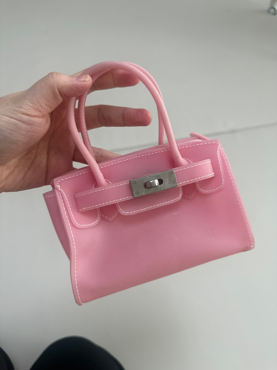 미니 젤리버킨 젤리 버킨 퍼킨 핑크색 상품이미지1