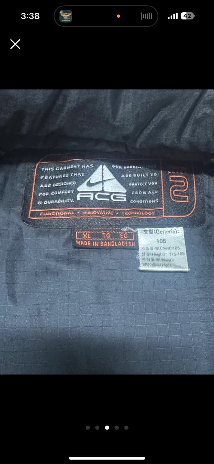 나이키 ACG 빈티지 조끼 판매합니다 상품이미지3