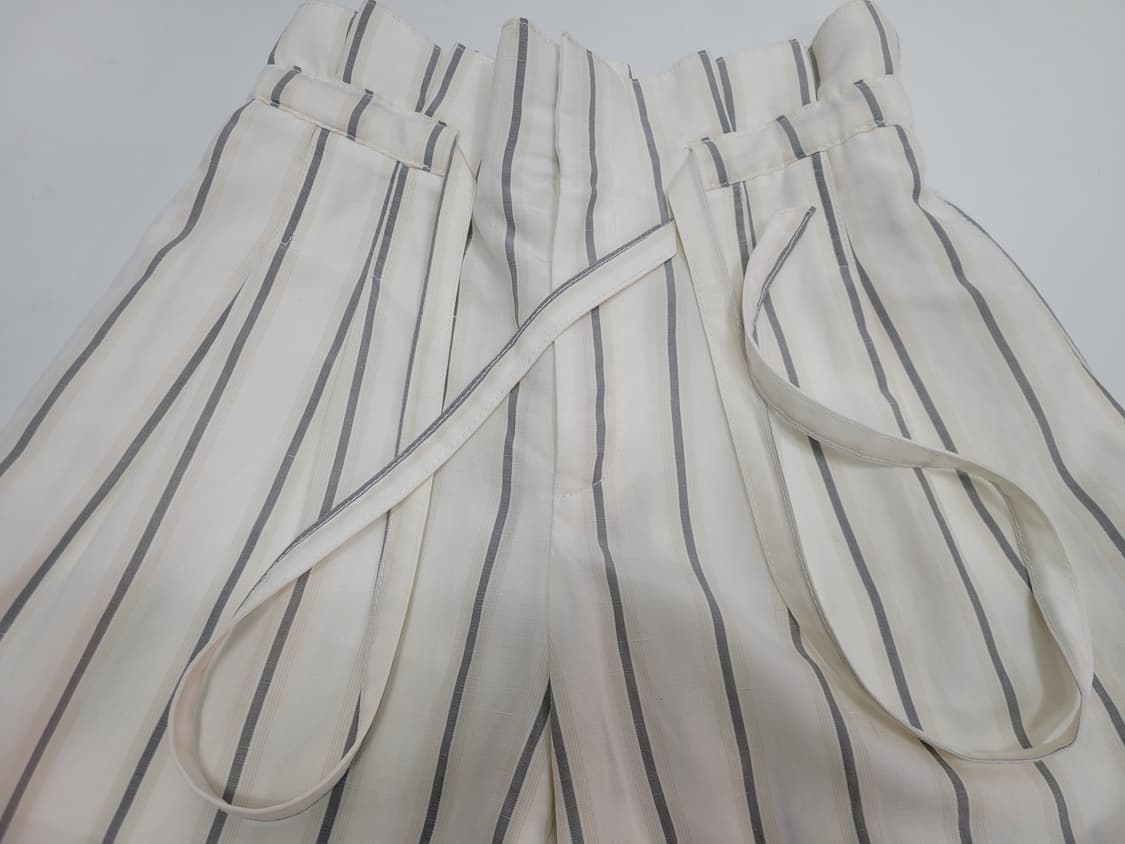 CLUB MONACO 클럽모나코 스트라이프 밴딩 와이드 팬츠 / 여 00 상품이미지4