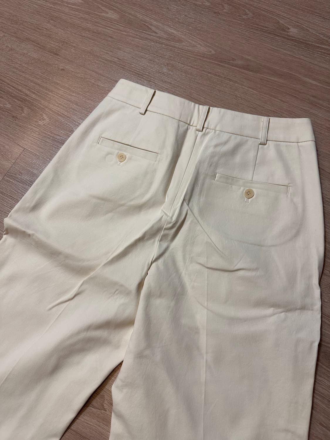 LFM cotton straight trousers / ivory 상품이미지6