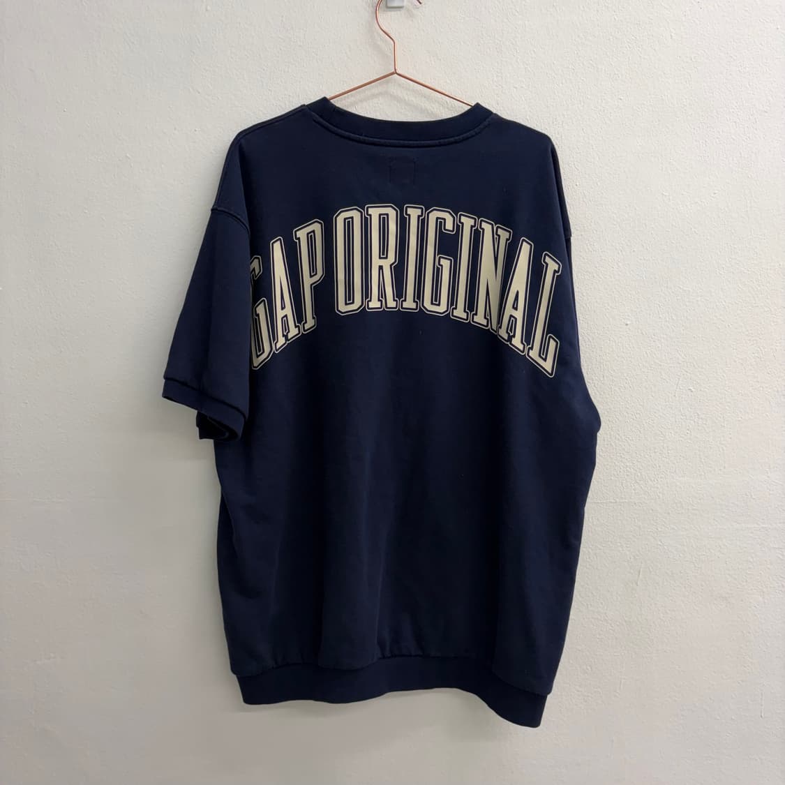 Gap original 프렌치 테리 크루넥 반팔 맨투맨(XL) 상품이미지4