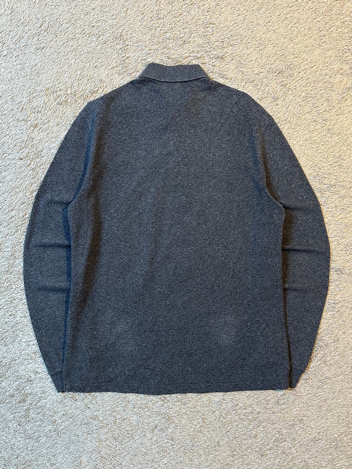 라코스테 LACOSTE 스몰로고 PK 긴팔 카라티 차콜 상품이미지3