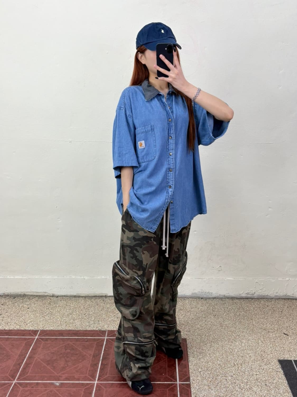 칼하트 데님셔츠 XL 상품이미지5