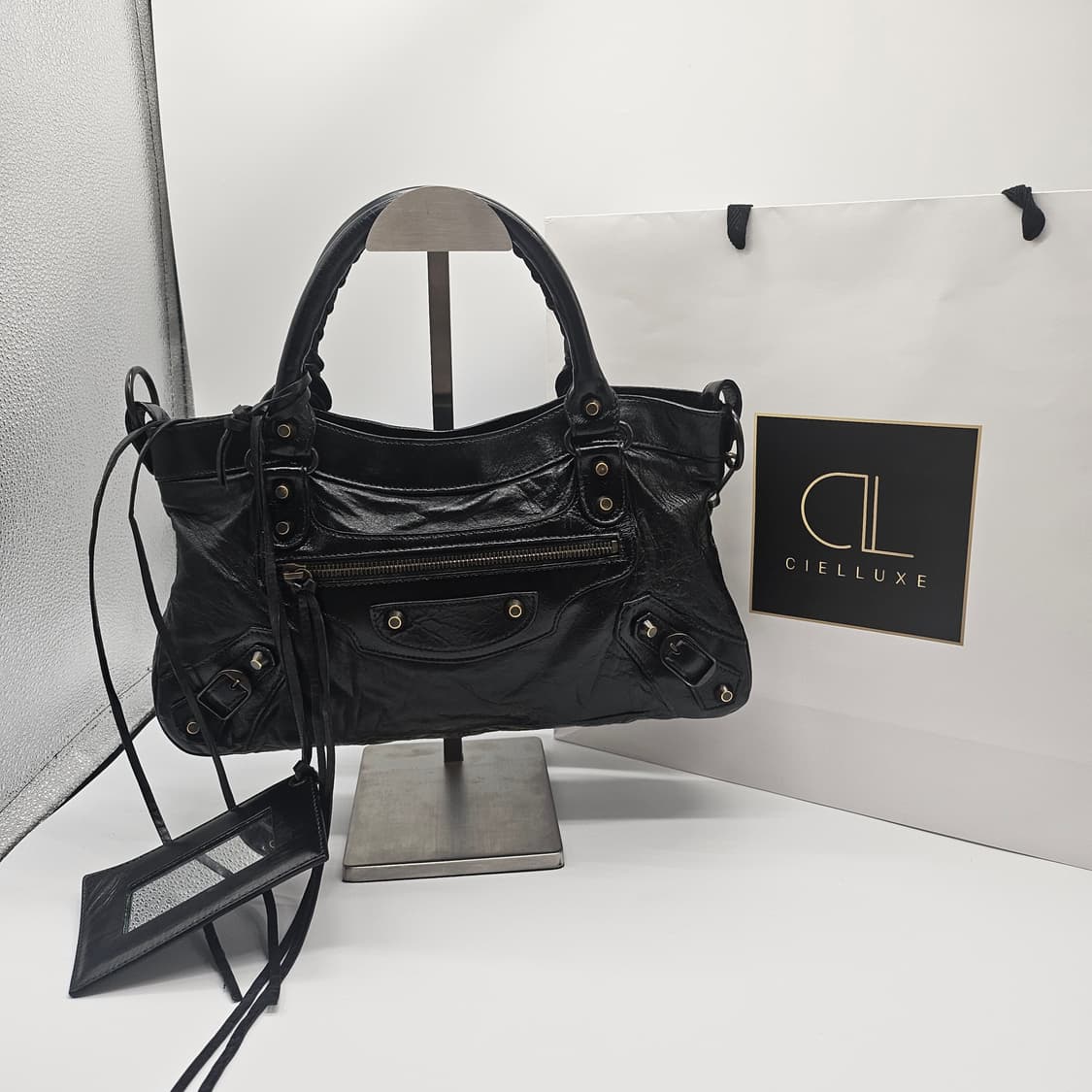 정품 발렌시아가 모터 숄더백 스몰 상품이미지1