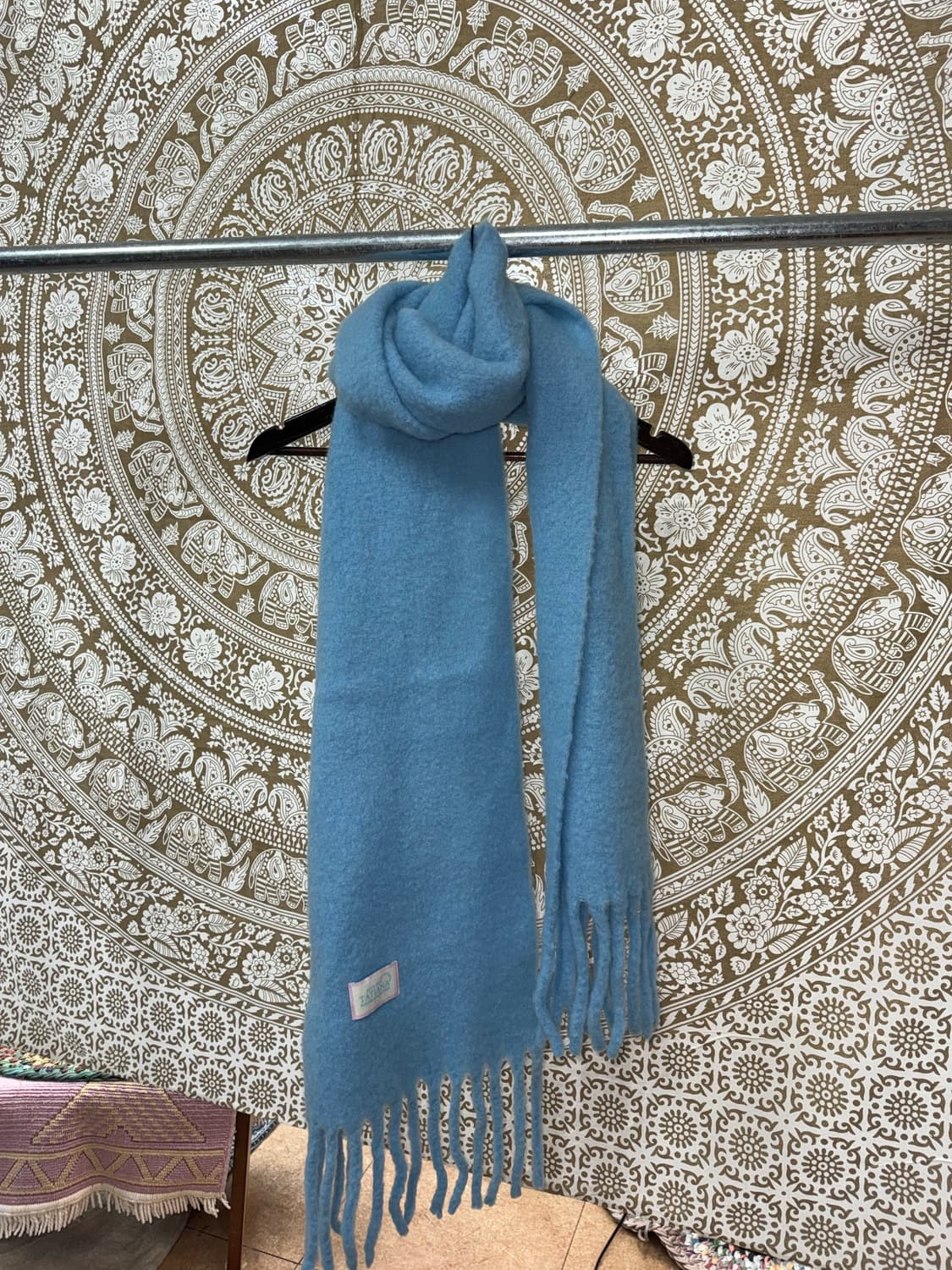 타티아나 울 스카이블루 머플러 목도리  상품이미지3