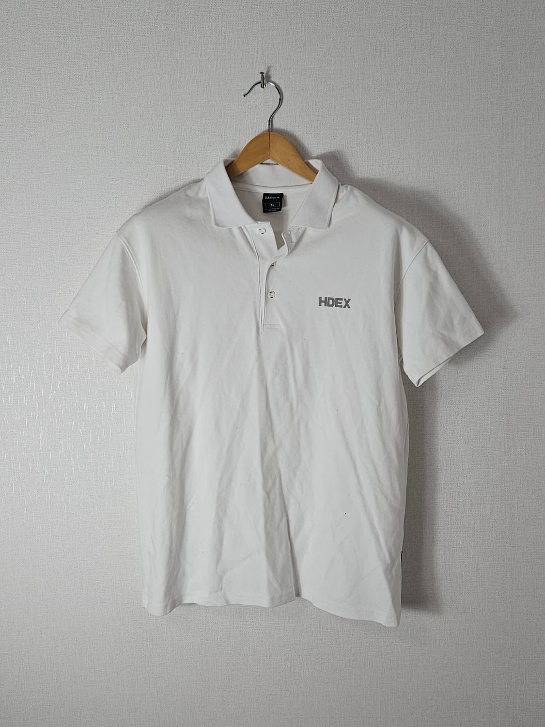 에이치덱스 HDEX 하덱스 카라티 반팔 폴로 화이트 XL 짐웨어 헬스 상품이미지1