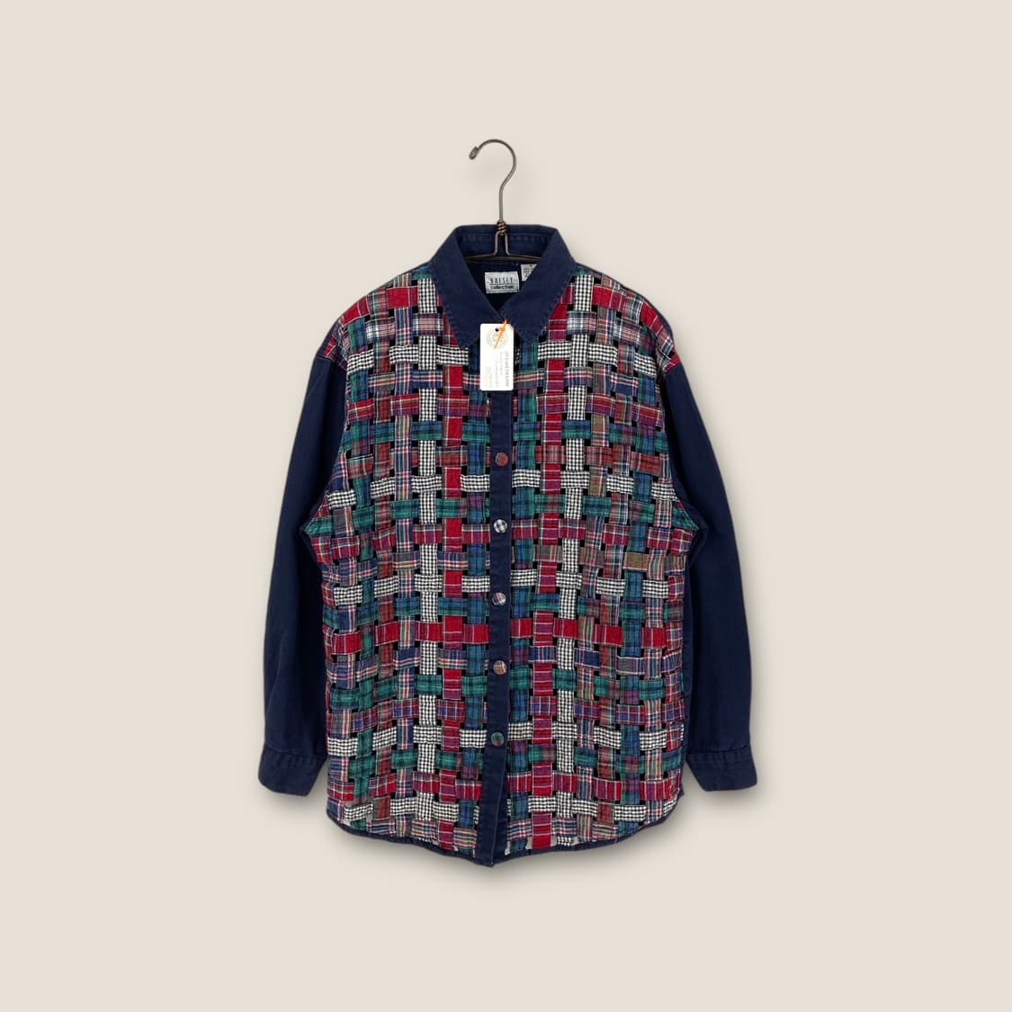 JPN빈티지 패치워크 긴팔셔츠 상품이미지1