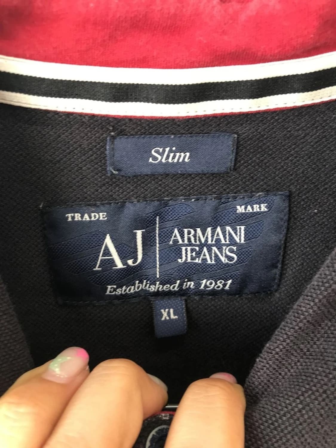 Armani Jeans Dot Slim Polo Shirt 상품이미지6