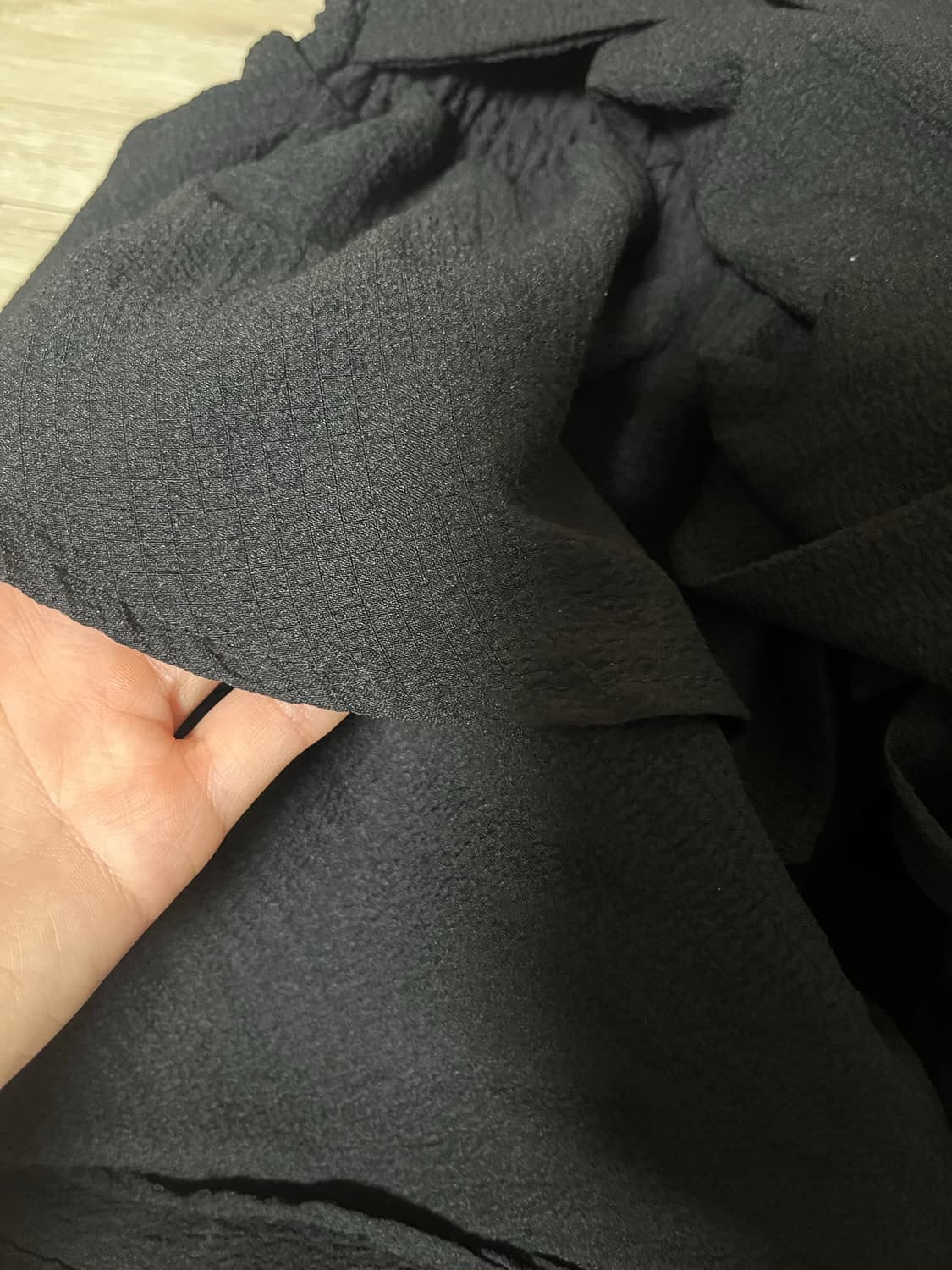 검정 러플 스커트  상품이미지3