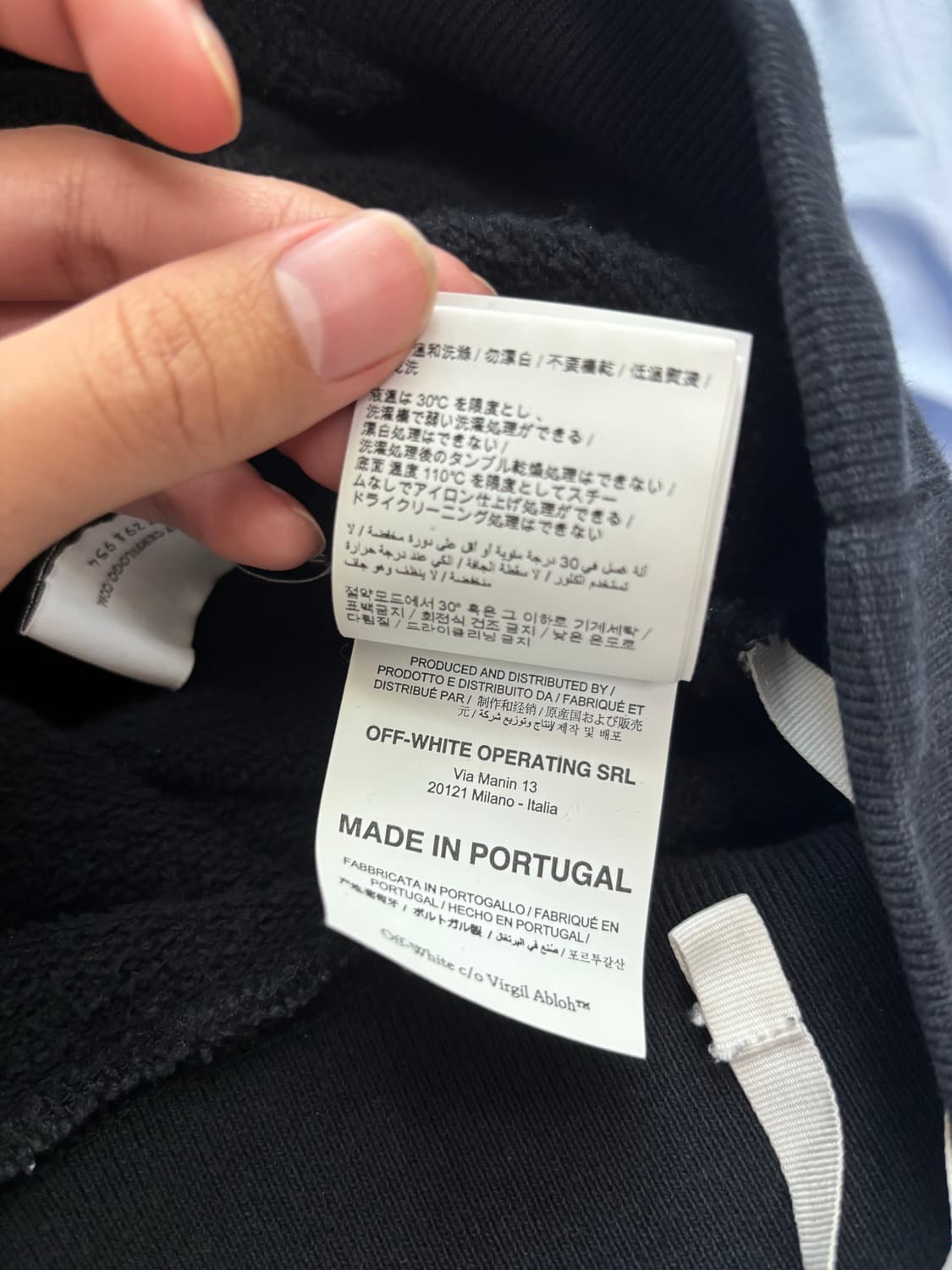 오프화이트 카라바조 후드 m 상품이미지8