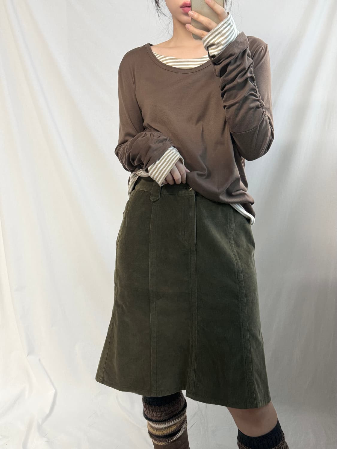 에디바우어 코듀로이 스커트 상품이미지6