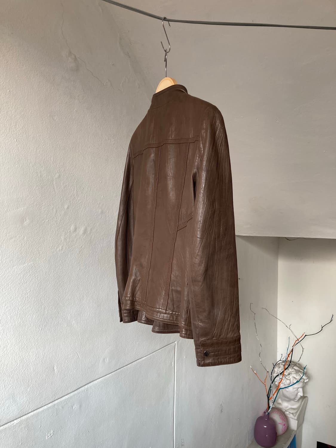 Y2K 브라운 양가죽 자켓 상품이미지8