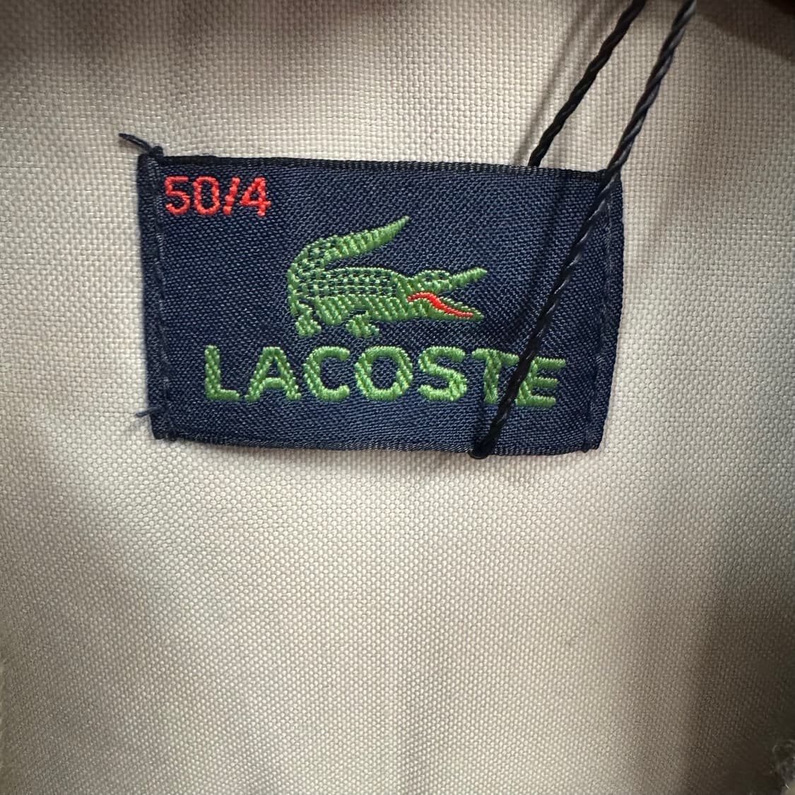 라코스테 헤리티지 나일론 자켓 투포켓 디테일 하이넥 베이지 상품이미지6