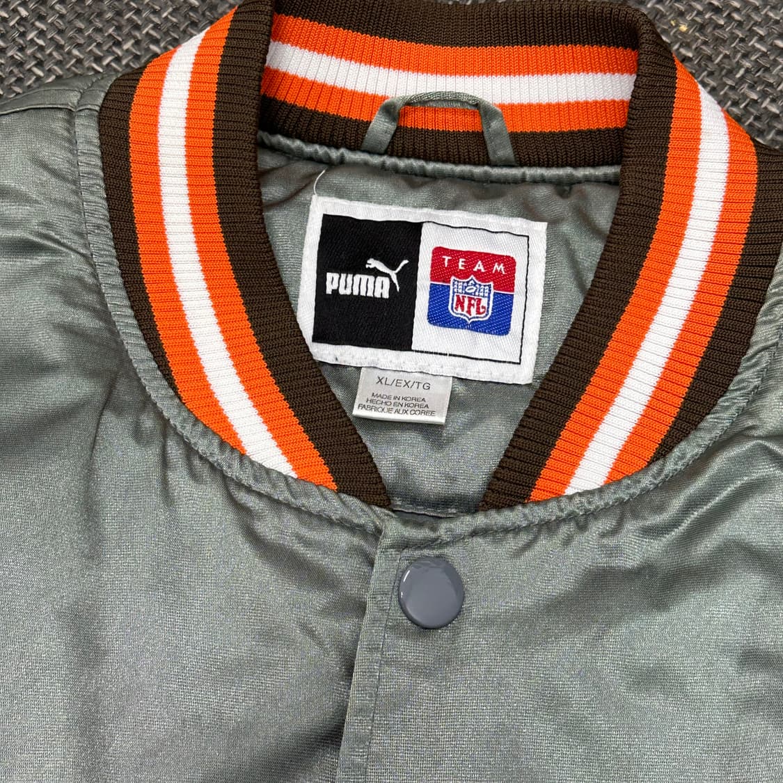 푸마 90s NFL클리블랜드브라운스 새틴 스타디움점퍼 XL 상품이미지8