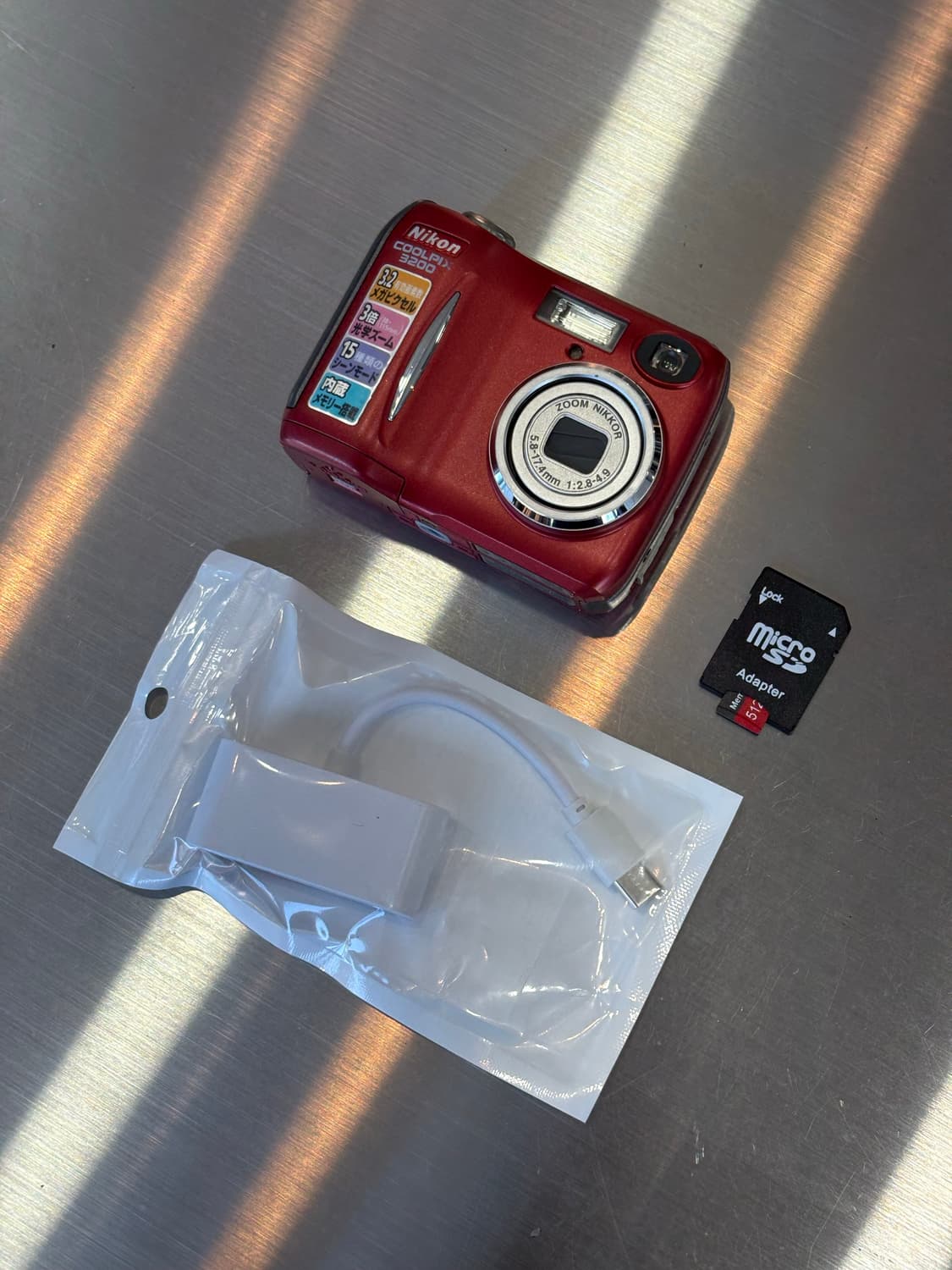 토마토/한글지원/날짜표시)니콘 쿨픽스 3200 레드 빈티지디카 상품이미지2