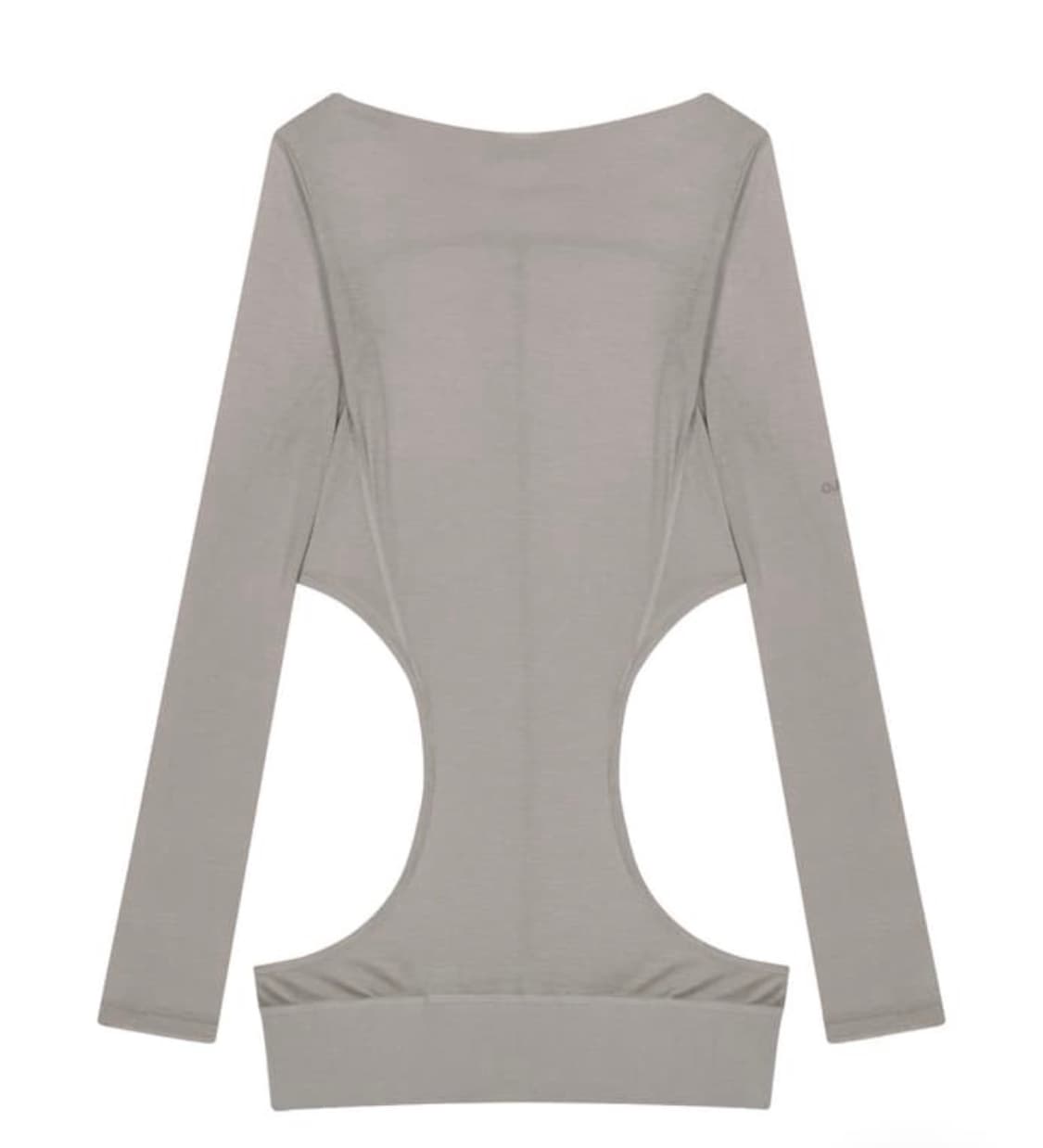 ojos Curved Cut Layered Tee / Warm Grey 상품이미지1