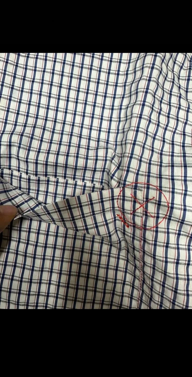 아더에러 스탬프체크 오버셔츠 상품이미지4