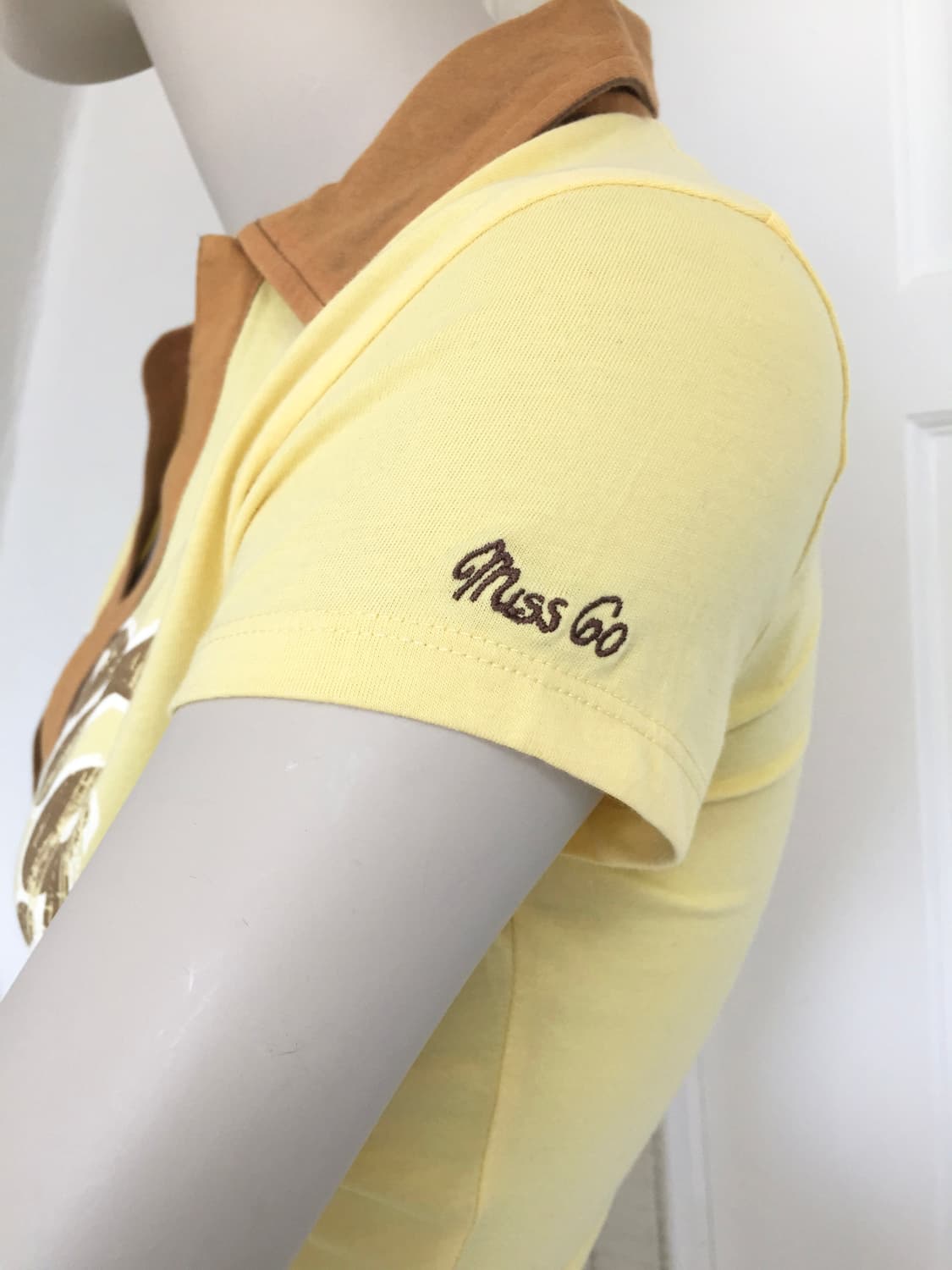 Miss Sixty Yellow Fitted Polo Shirt 상품이미지5