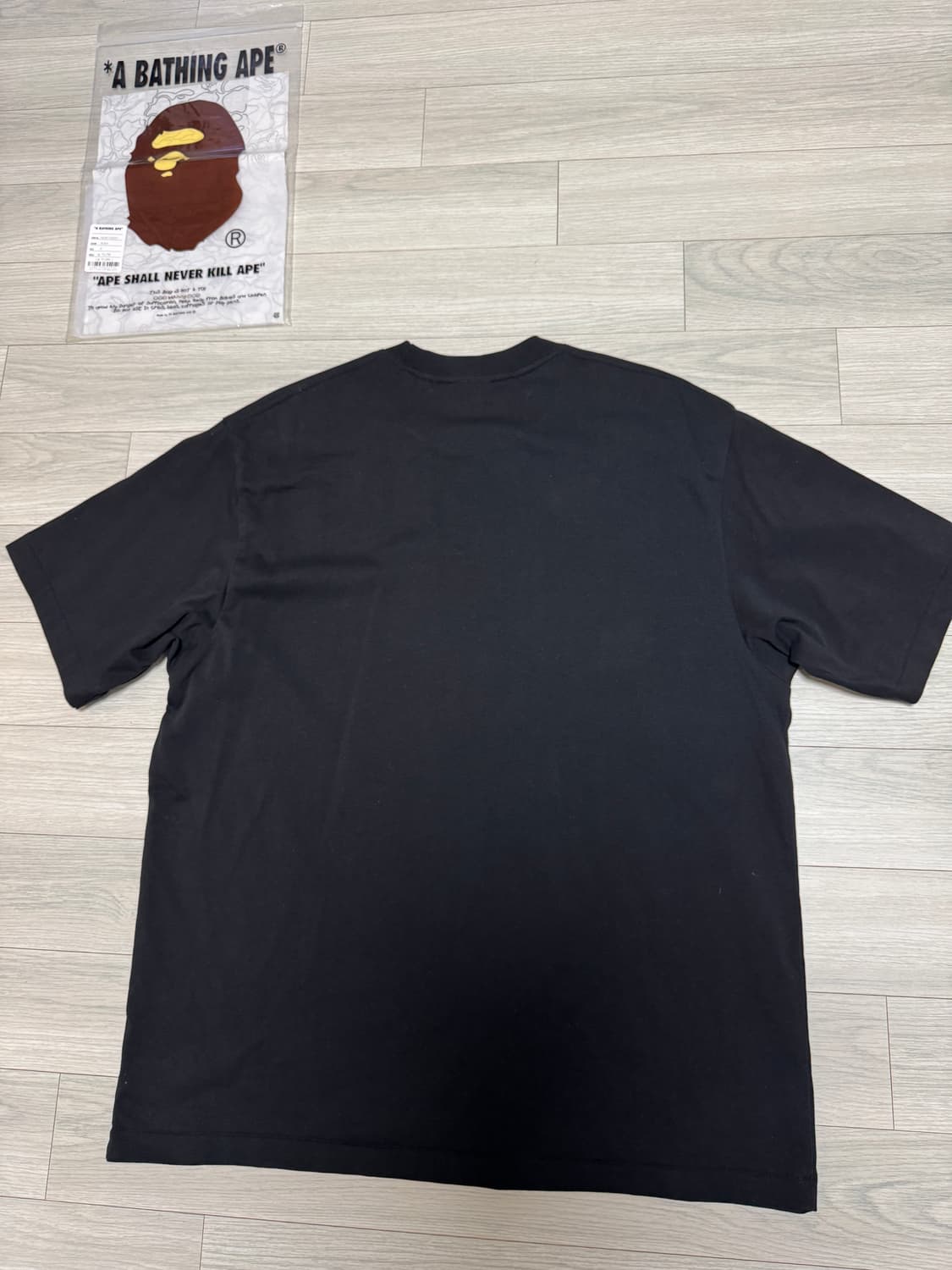 베이프 릴렉스핏 반팔 S 상품이미지2