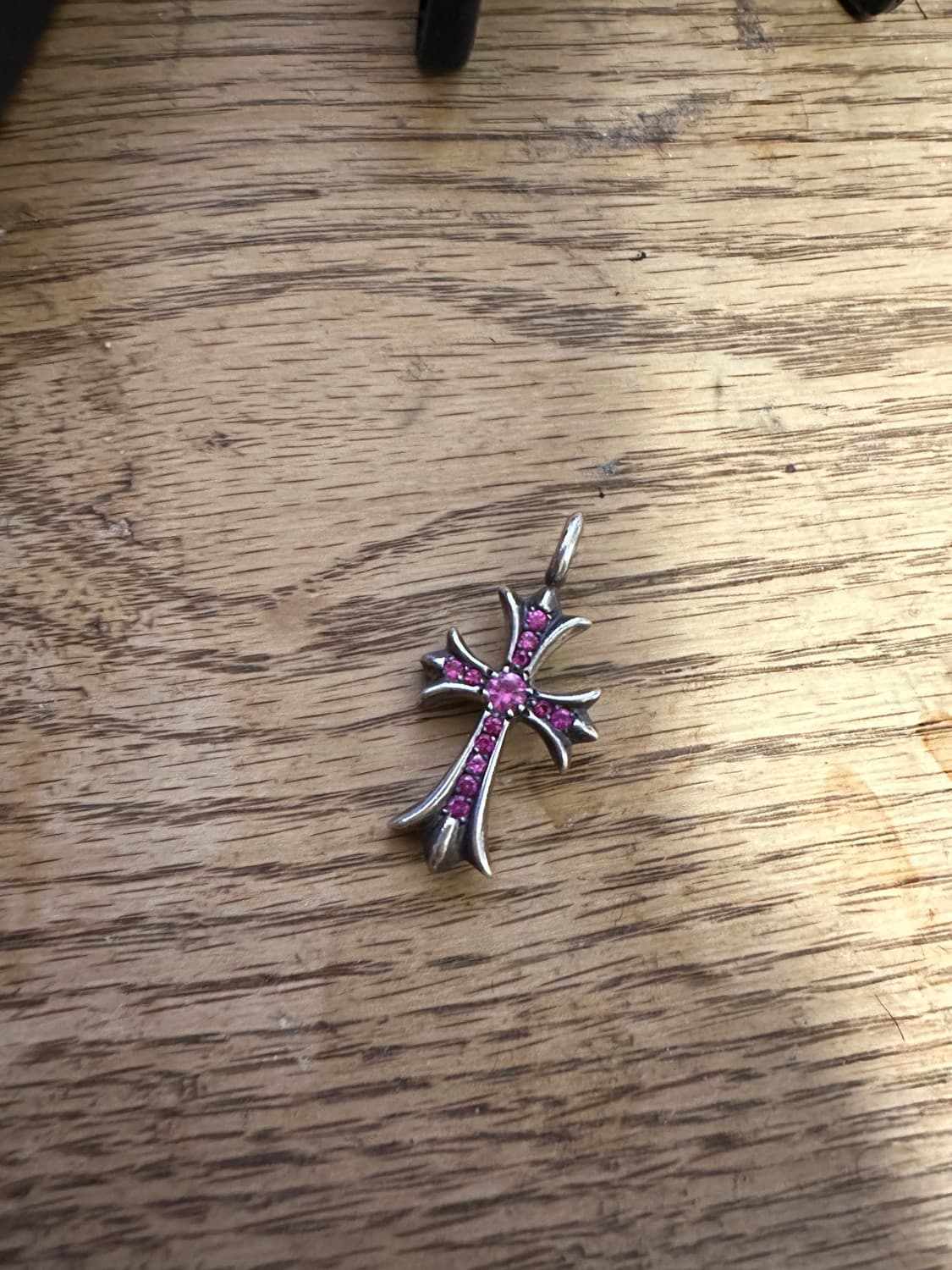 크롬하츠 타이니팻 실버 핑크 사파이어 상품이미지1