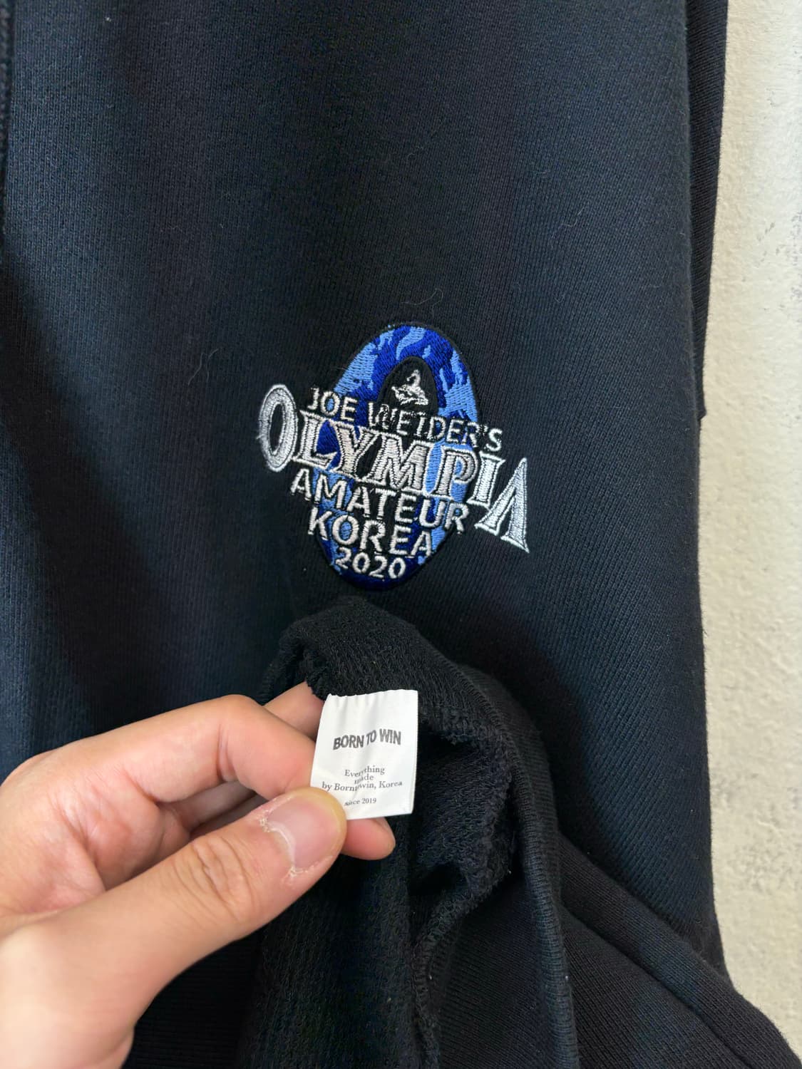 본투윈 올림피아 블랙 후드집업 상품이미지8