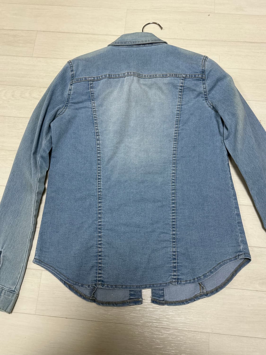 블랙업 데님셔츠 연청 M 청셔츠 상품이미지6