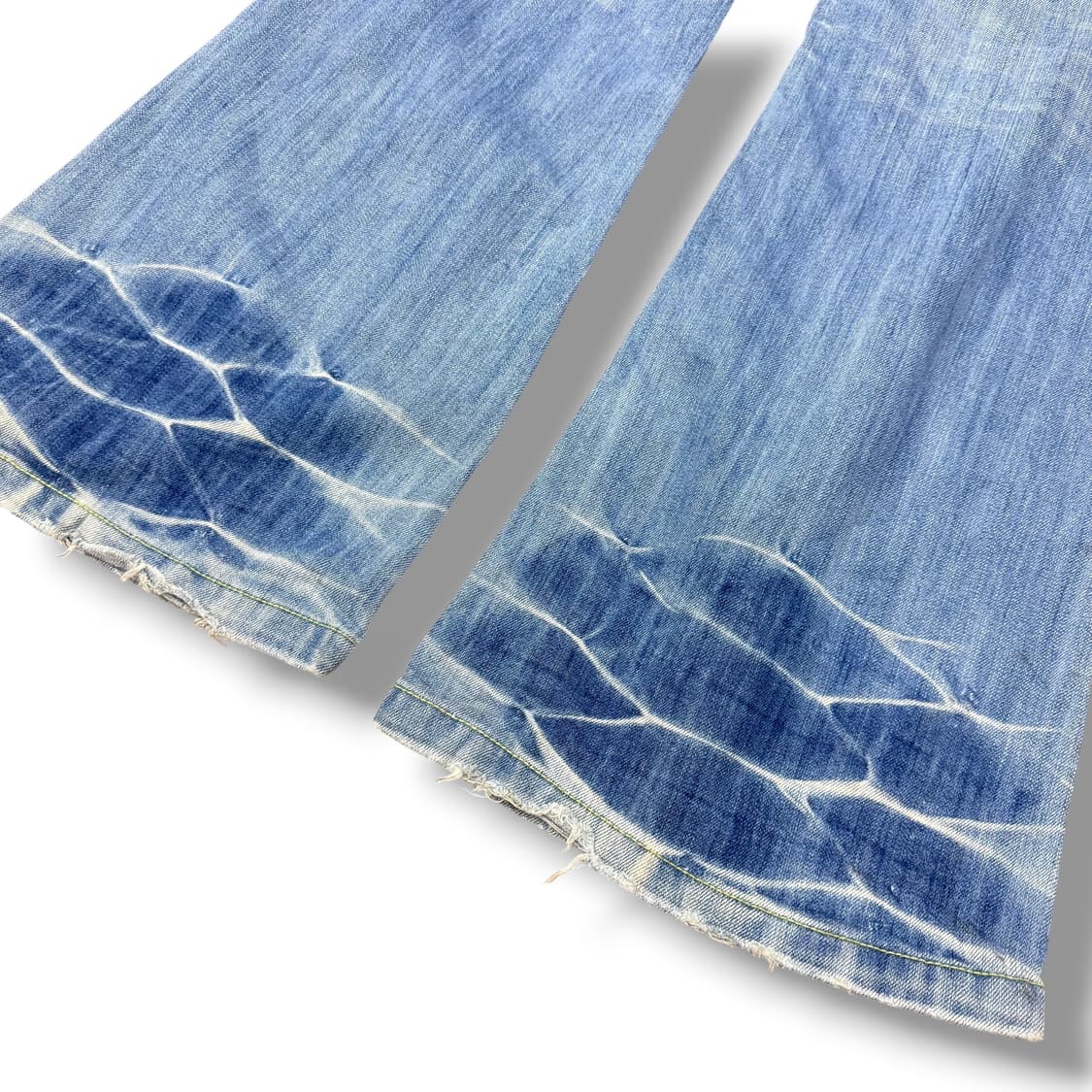 JPN 스터드 데미지 연청 데님 부츠컷팬츠 플레어팬츠 상품이미지6