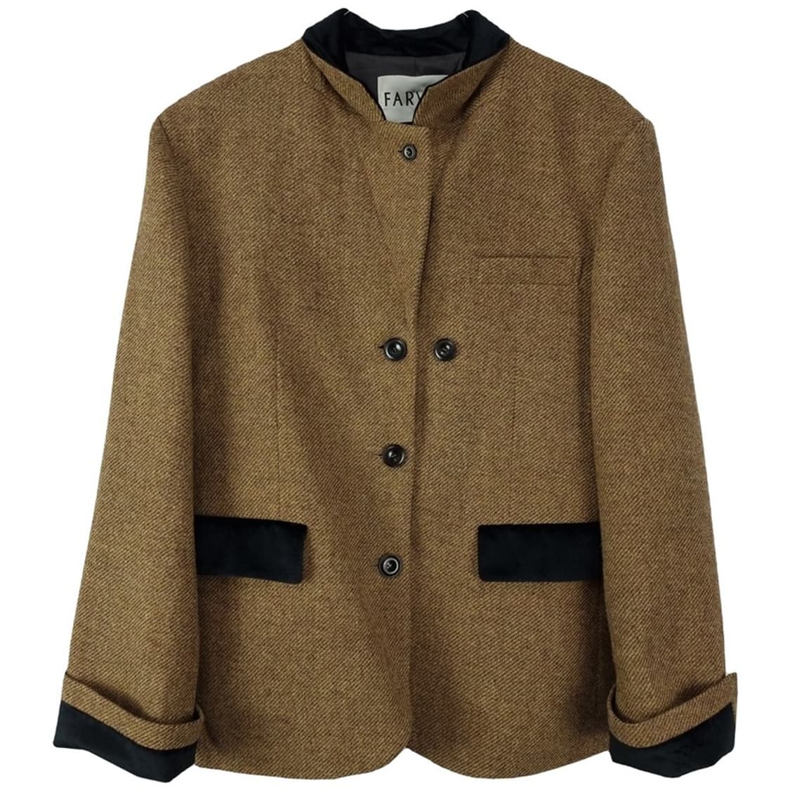 [파르벵] 벨벳 도킹 모직 자켓 M19605 상품이미지2