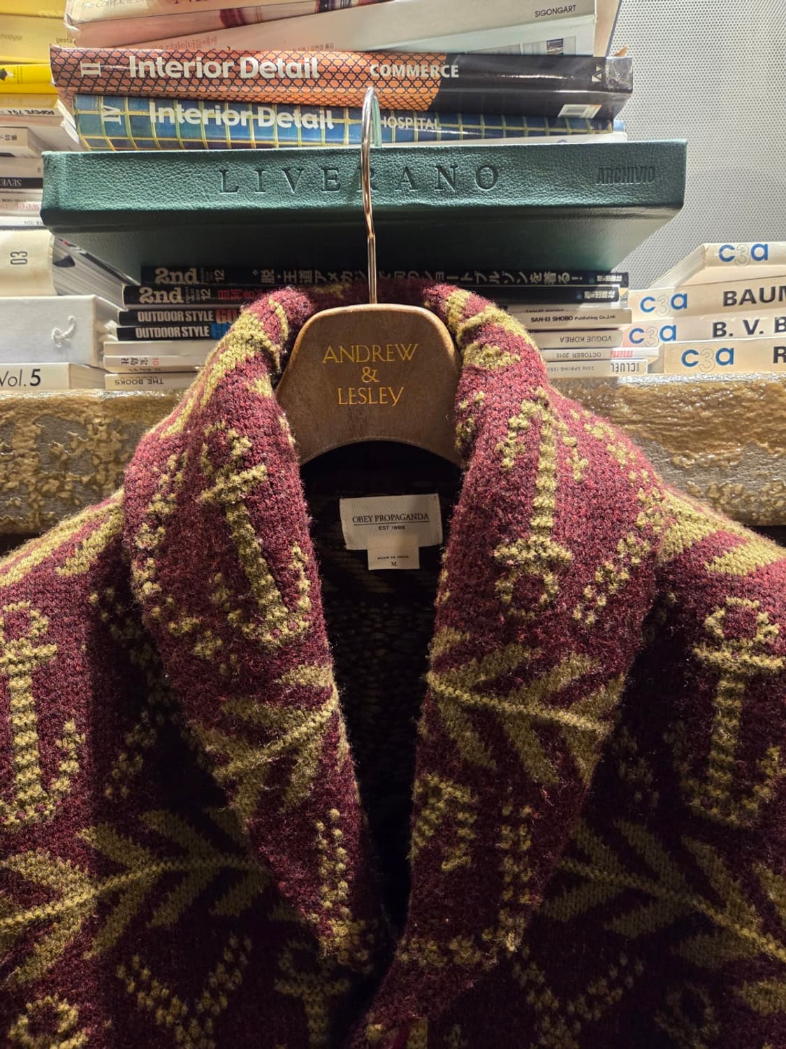 오베이 숄칼라 카디건 상품이미지8