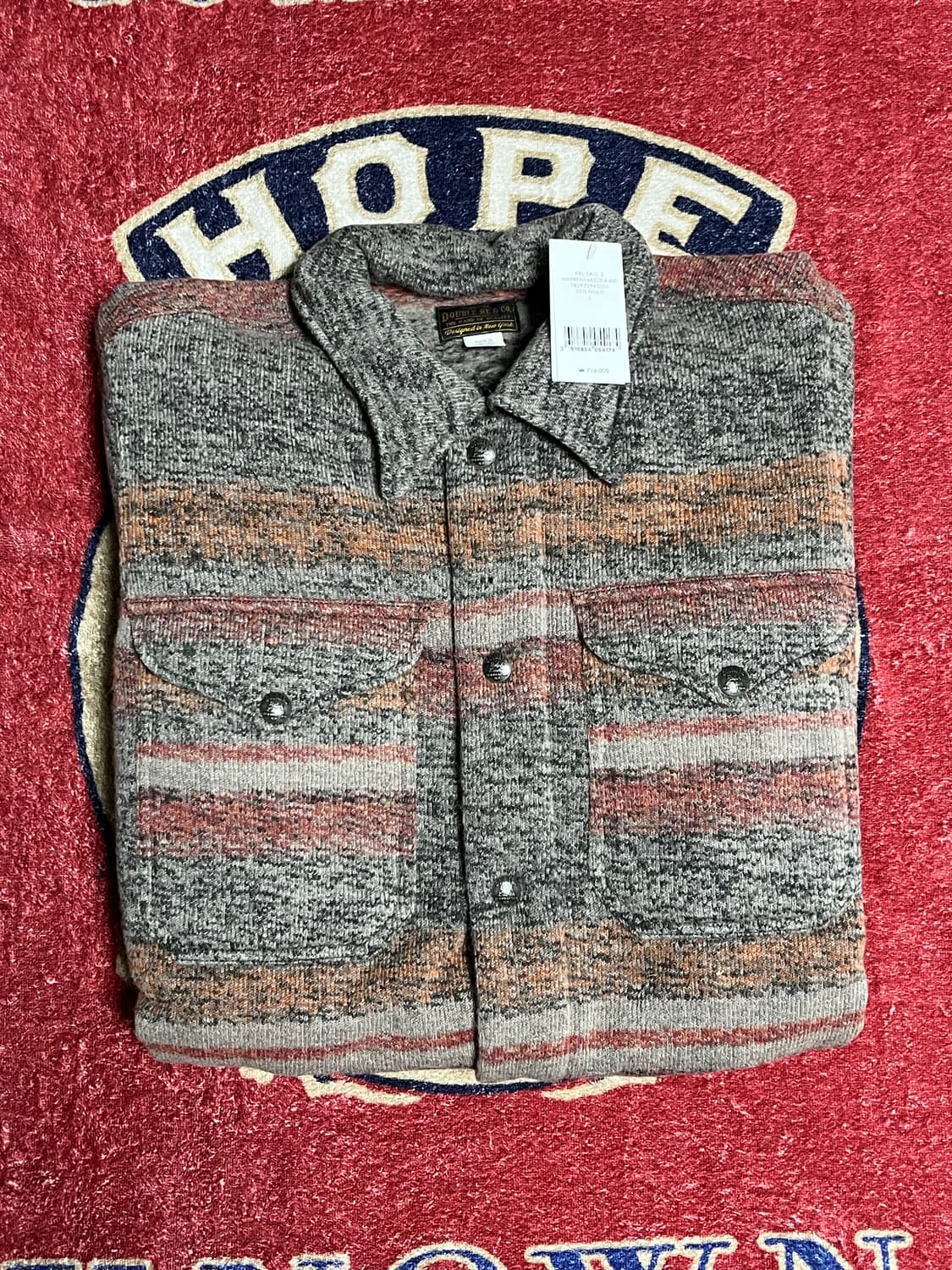 RRL 스트라이프 더블 니트 울 블렌드 자켓 상품이미지1