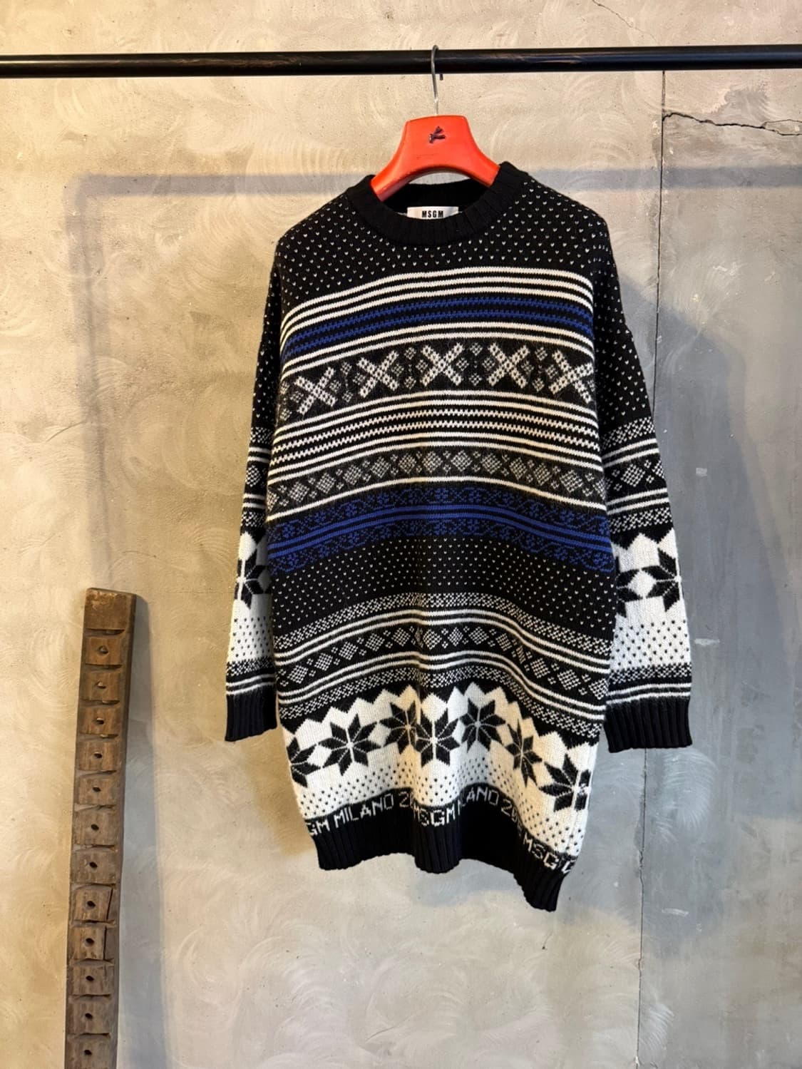 MSGM 노르딕패턴 니트원피스 여성66 상품이미지1