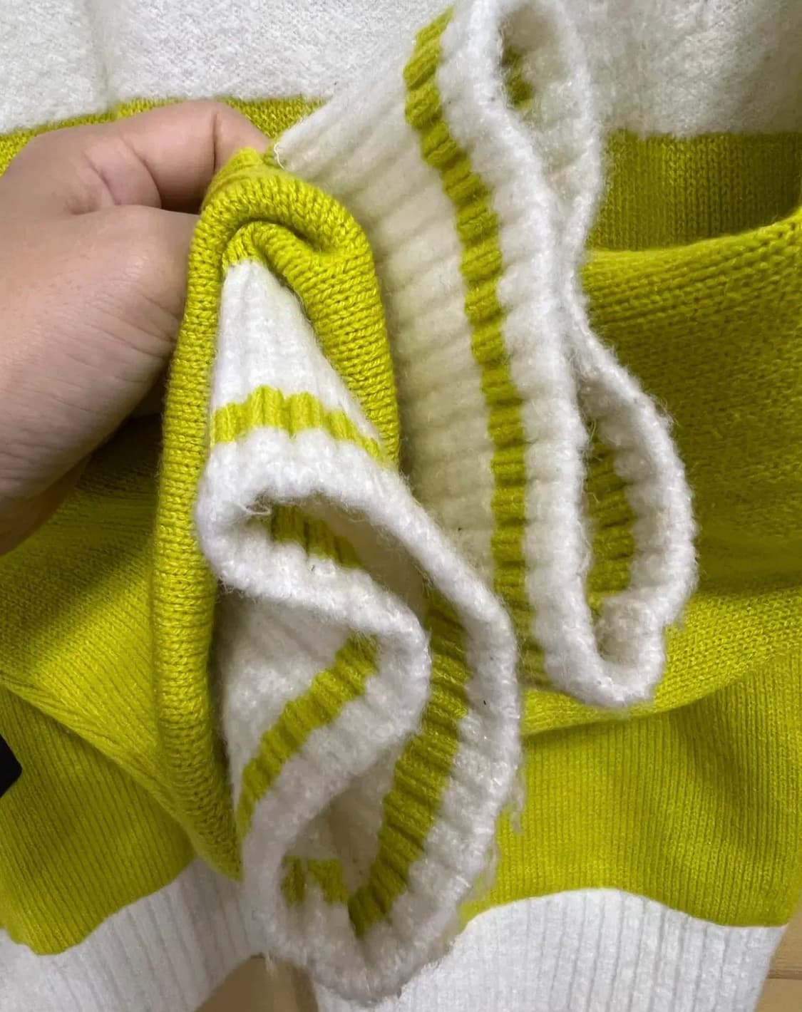 제이디엑스 JDX 남성 배색 울방풍반집업니트 상품이미지4