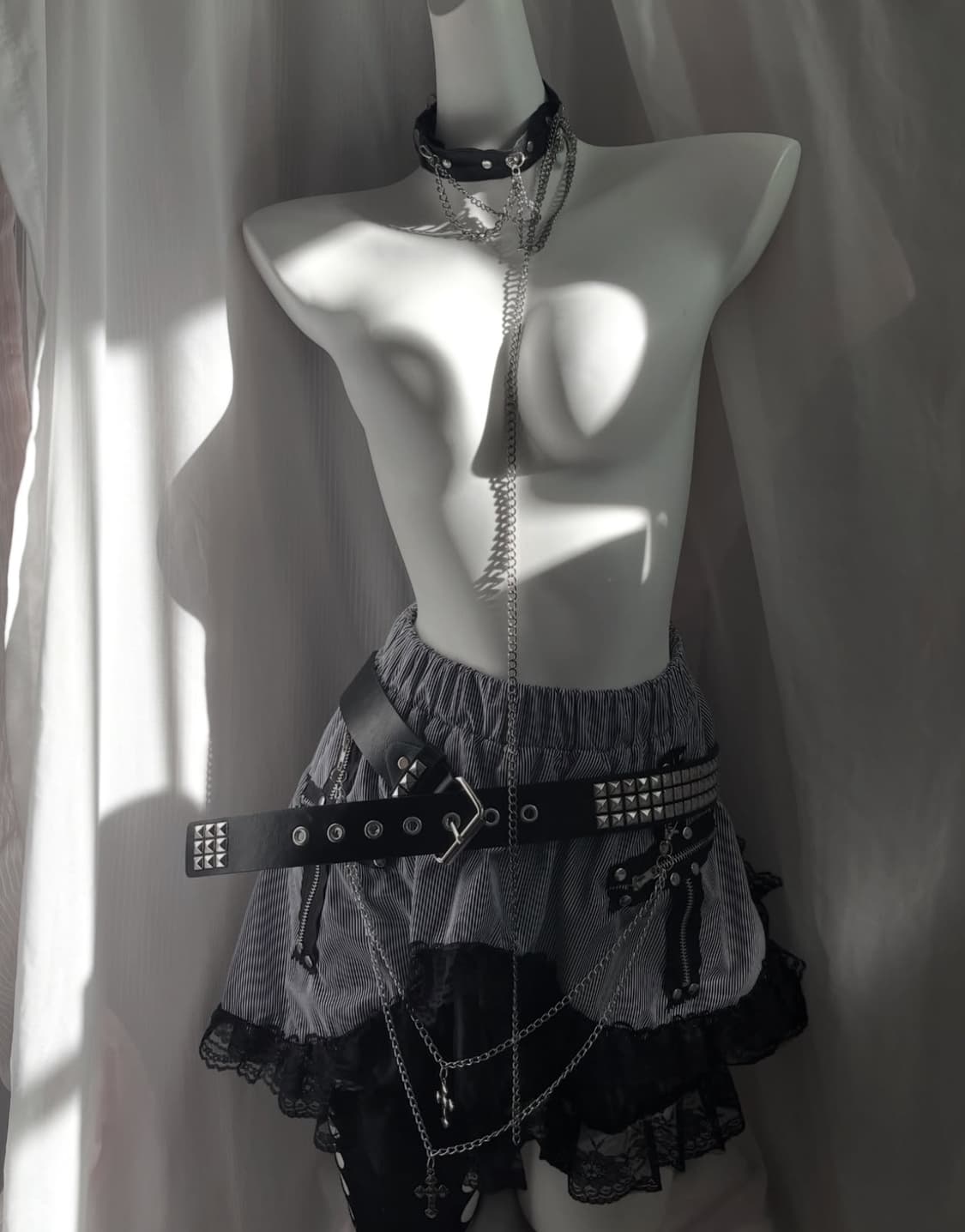 Harajuku punk skirt acdcrag 상품이미지1