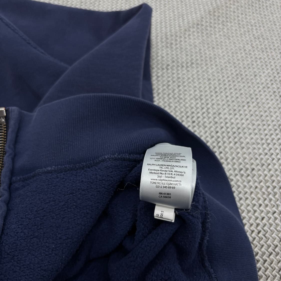 Polo Ralph Lauren 뉴욕 스펠로고 네이비 후드 집업 상품이미지7