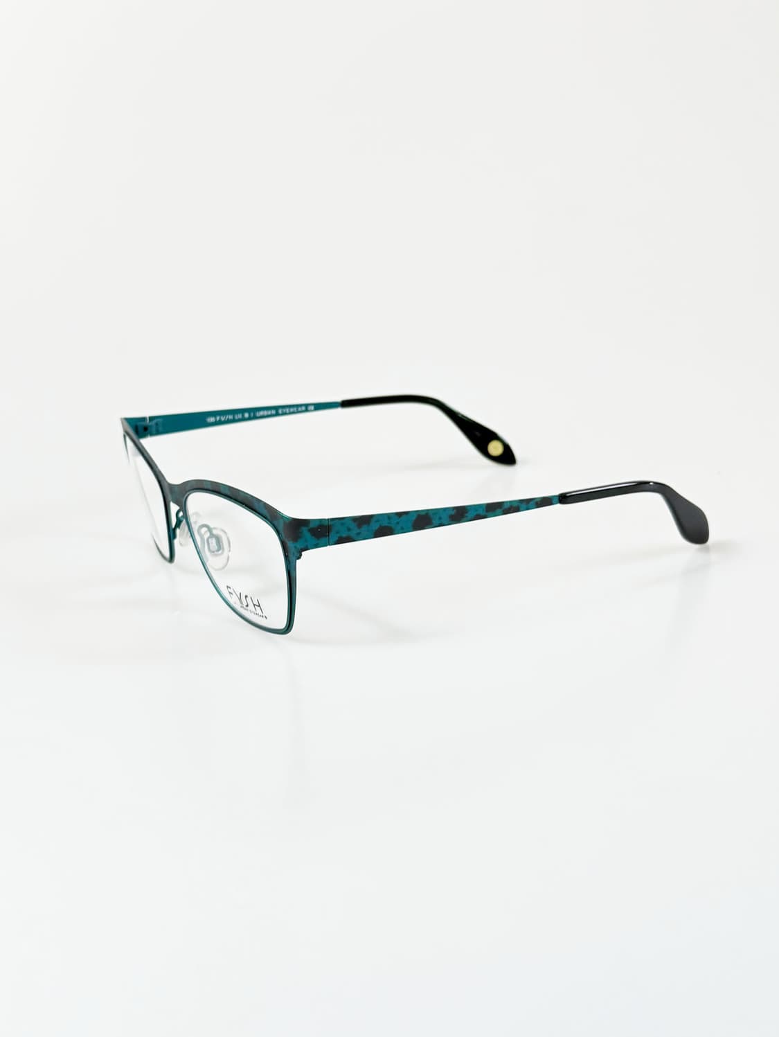 영국제 FYSH 틸 레오파드 메탈 캣아이 스퀘어 빈티지 안경 상품이미지3