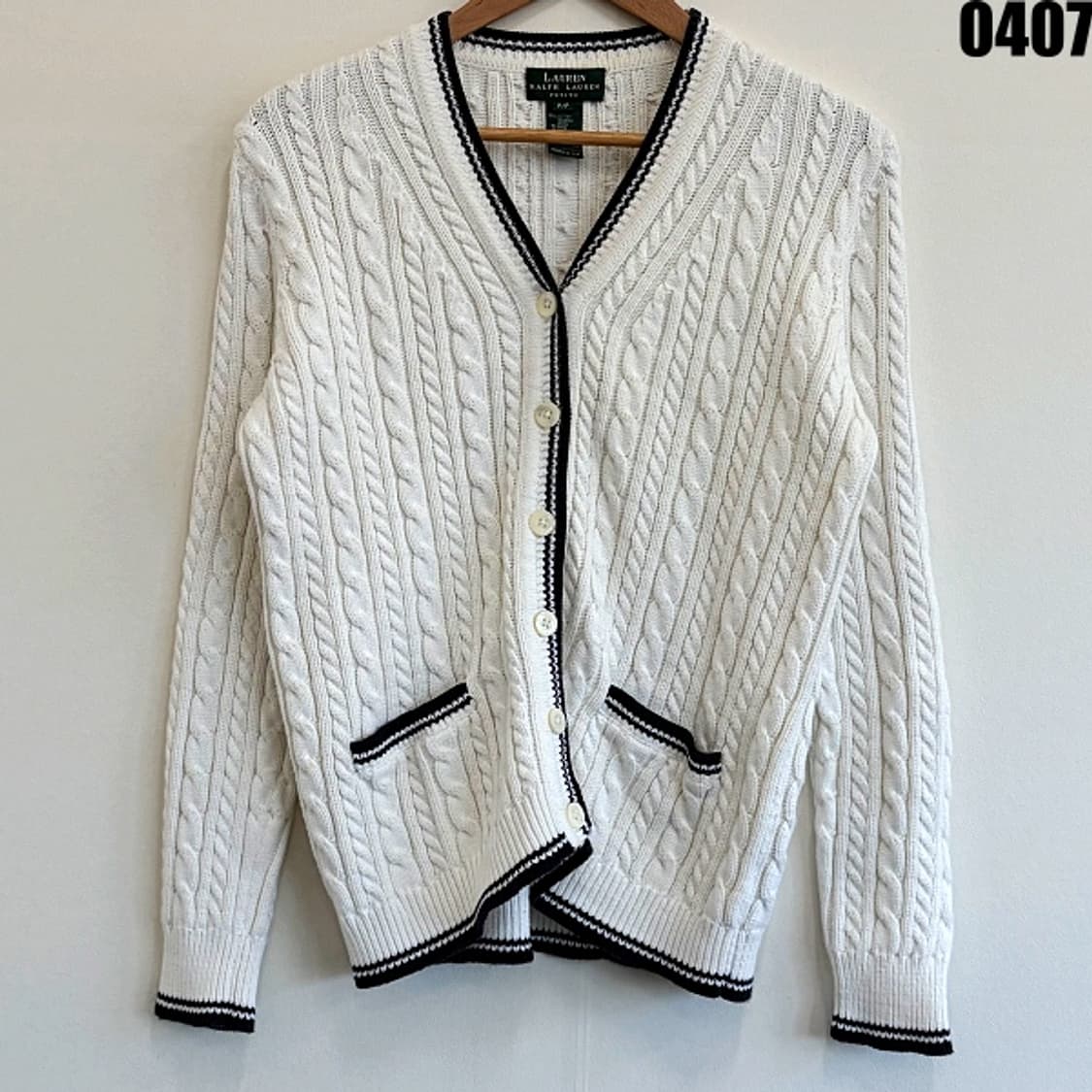 로렌 랄프로렌 케이블 니트 가디건 P/P 0407 상품이미지1