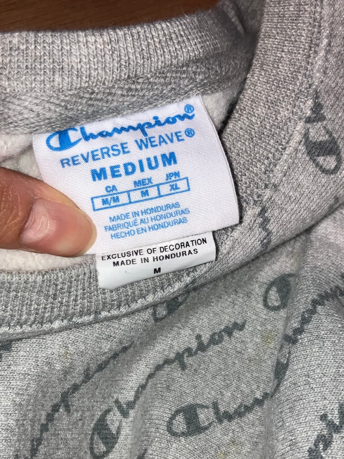 Champion 올오버 로고 리버스 위브 M 상품이미지5