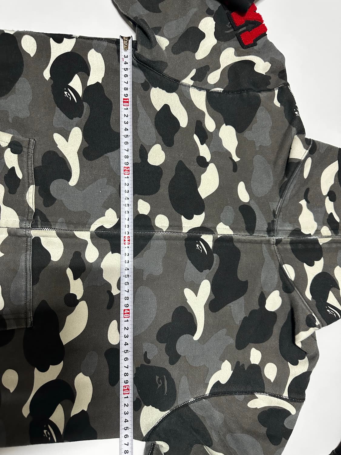 Bape 베이프 샤크 블랙 카모 후드집업 M-L 상품이미지7