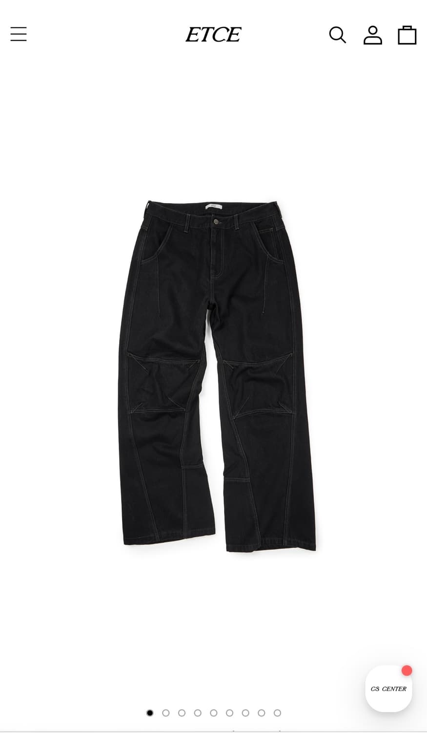 Curved Panel Denim pants 상품이미지1