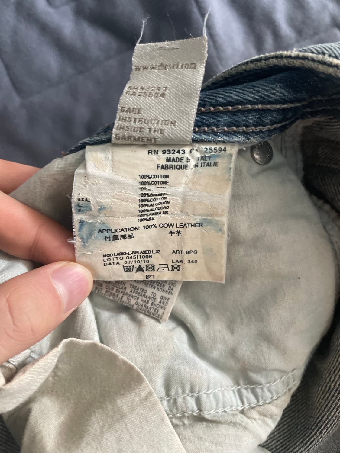 디젤 페인팅 워싱 데님 상품이미지5