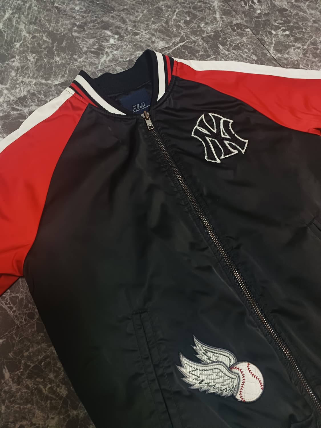 MLB 뉴욕양키스 배색 스타디움 자켓 (11세용) 상품이미지4