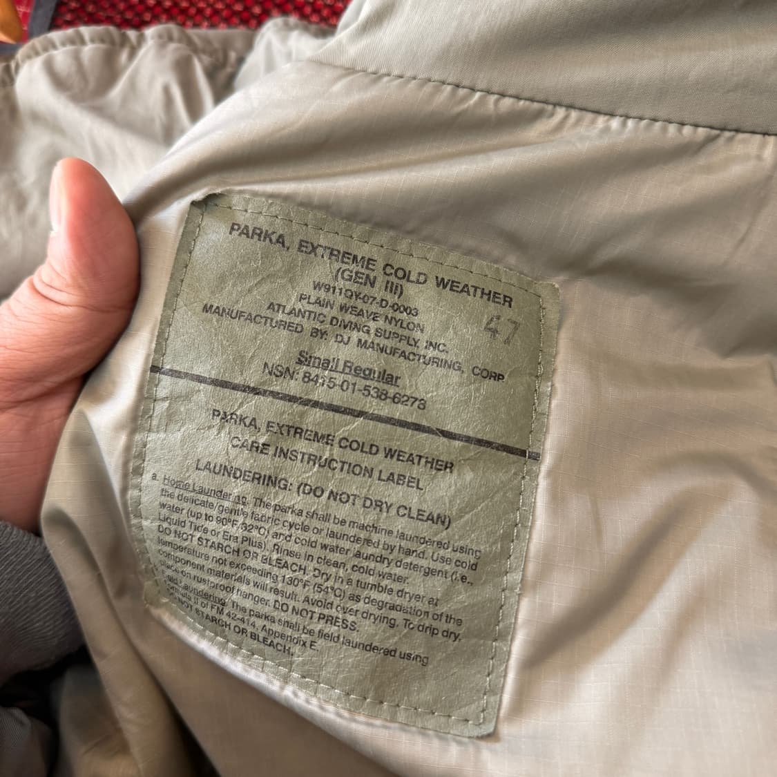 ECWCS Gen3 Level 7 프리마로프트 레벨7 S-R 상품이미지8