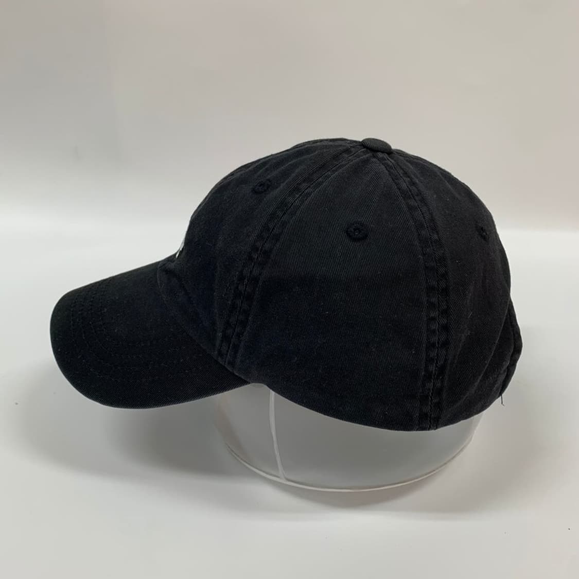 LEE 스몰 로고 코튼 커브 볼캡 블랙 상품이미지3