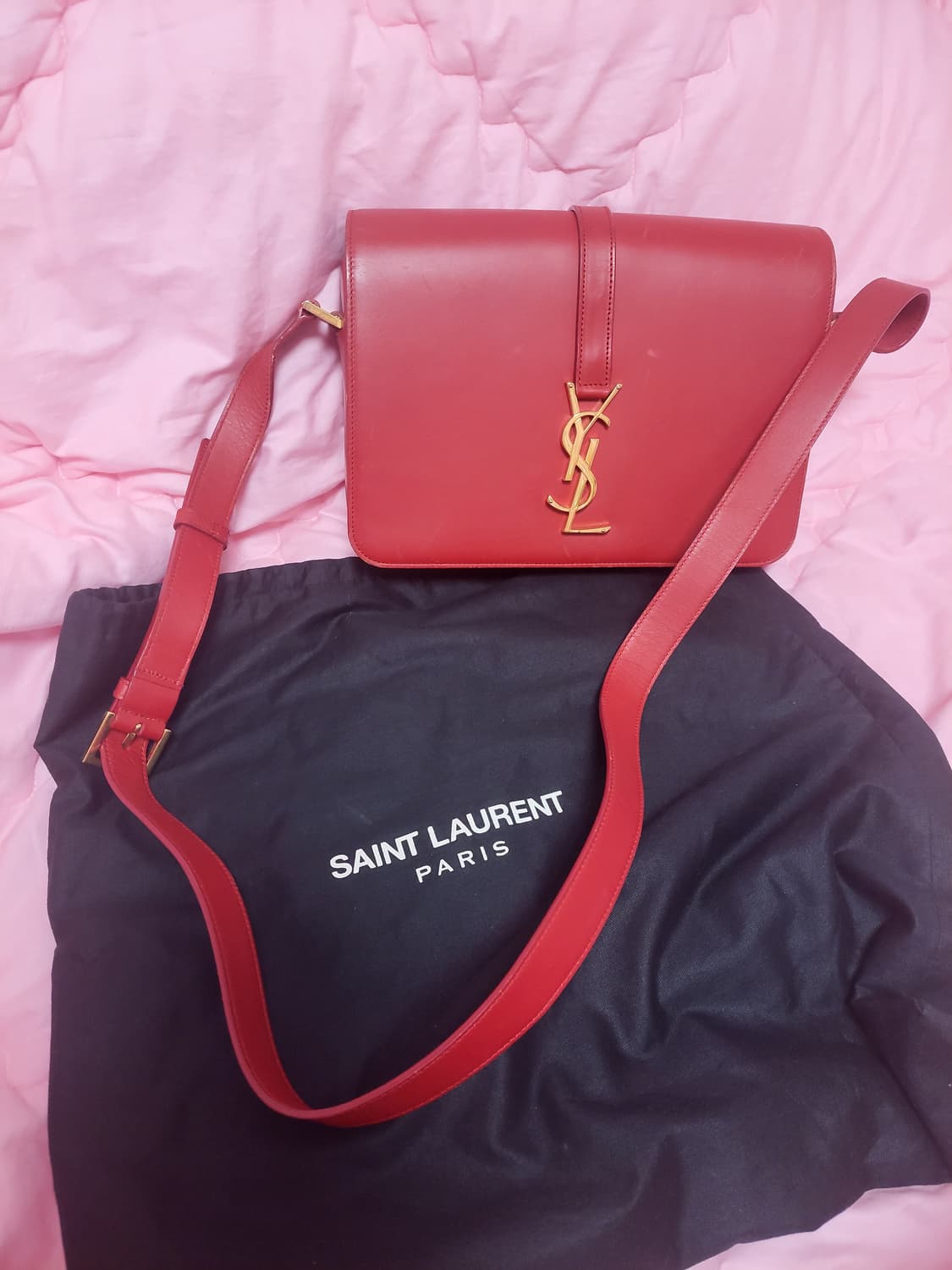 정품)급처상태양호!생로랑 유니버시티 선미가방 크로스백 숄더백 상품이미지2