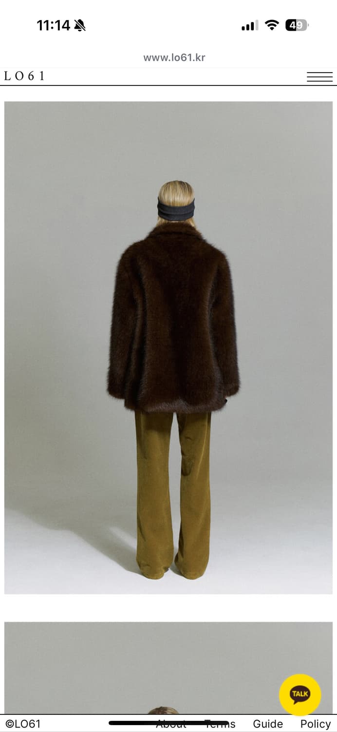 lo61 ria fur coat brown 리아 퍼 상품이미지5