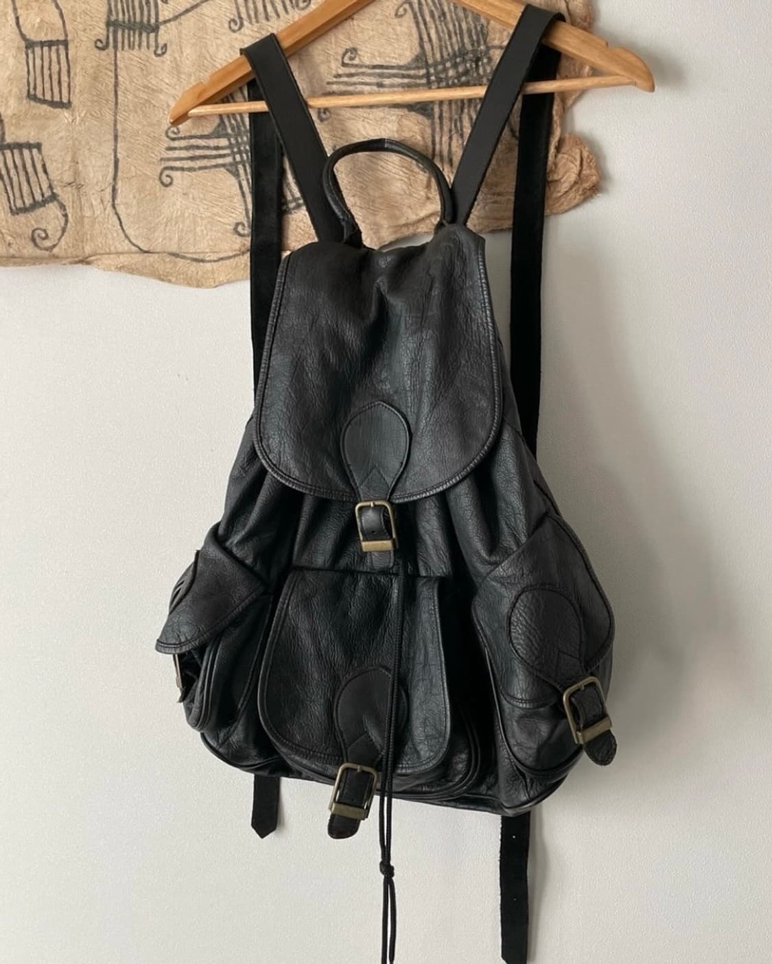 빈티지 레더 백팩 상품이미지2