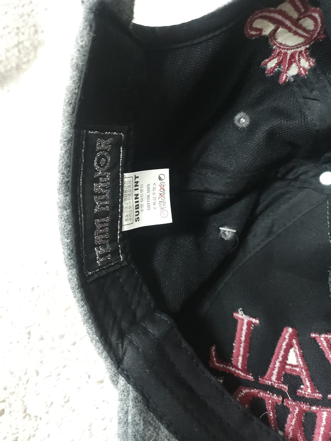 팀메이저 로얄크라운 울 혼방 볼캡 모자 새제품 상품이미지8