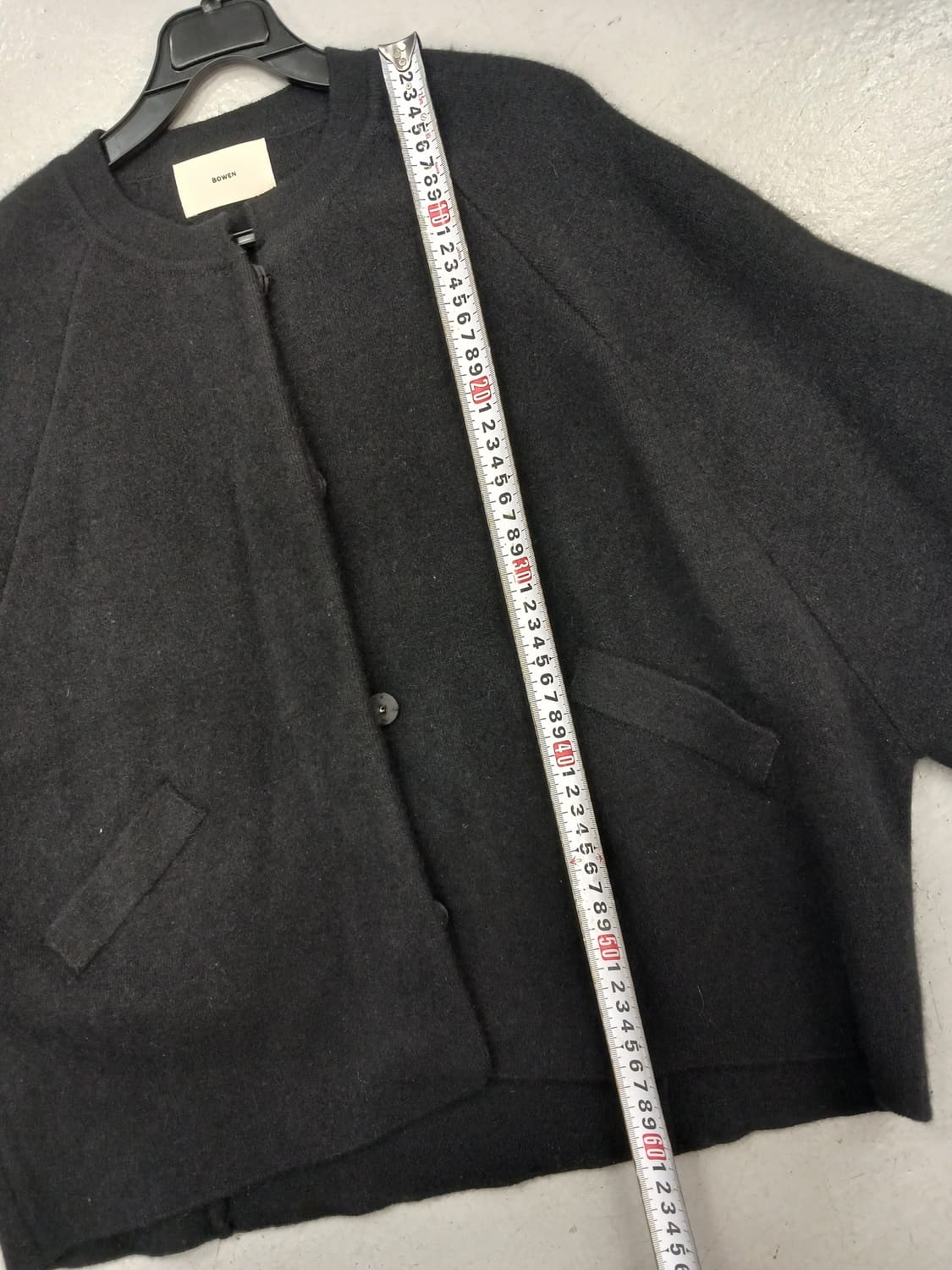 BOWEN 블랙 아우터 가디건 상품이미지2