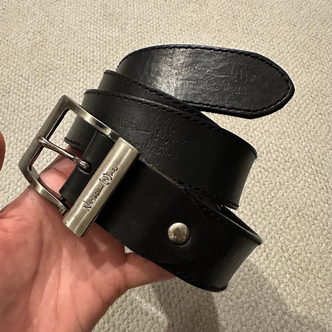 넘버나인 Number Nine 빈티지 레더 벨트 상품이미지2